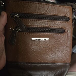 Stone & Co. Brown Leather Shoulder Bag